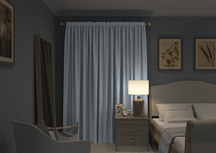 Full Stop, Larkspur - Made to Measure Curtains - Image 7